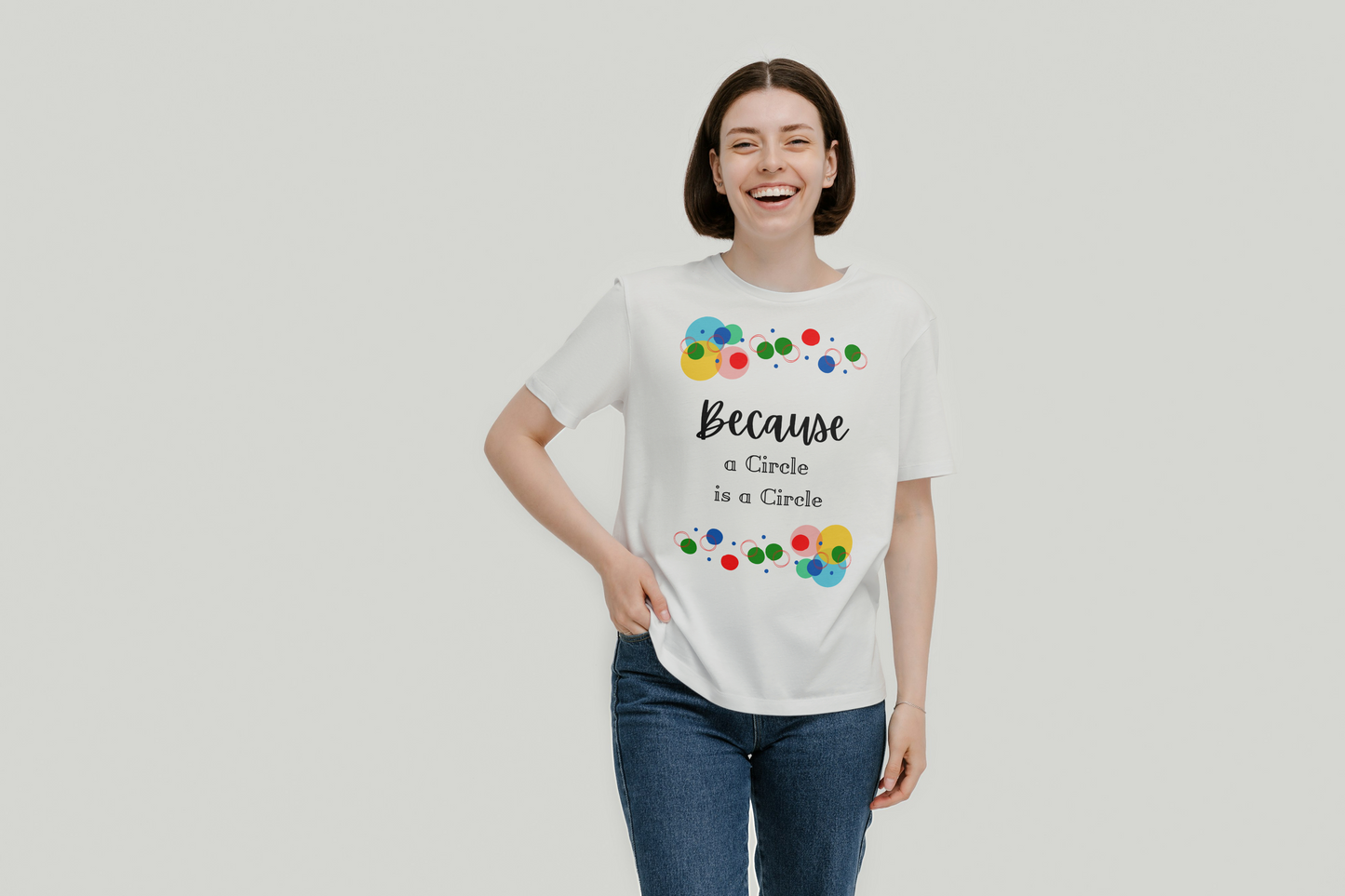 Bouncy Circles, a Circle is a Circle T-shirt, Unisex