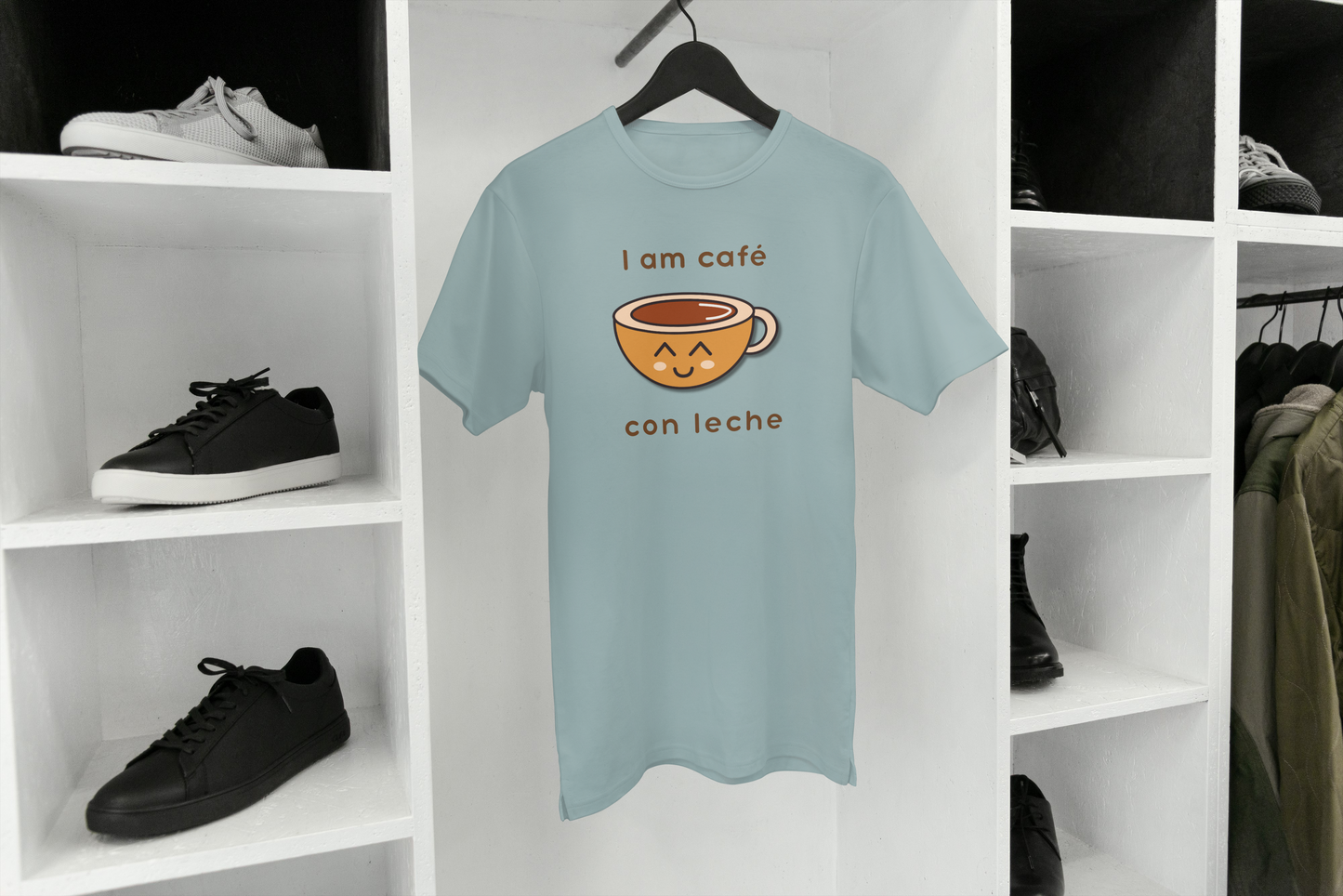 Café con Leche Smile T-shirt, Unisex