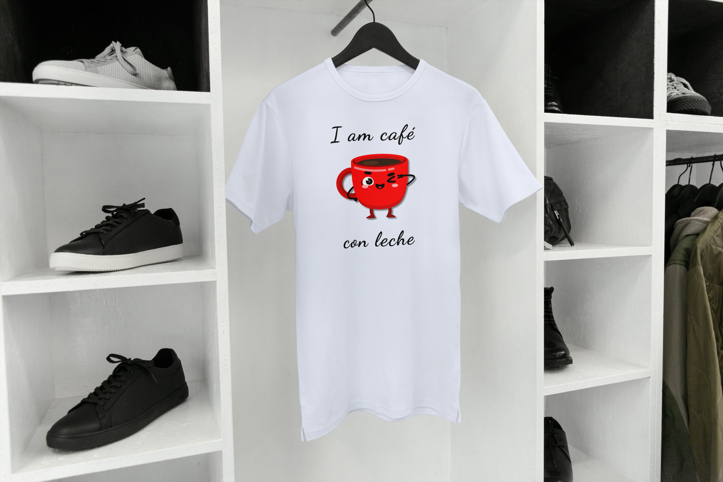 Café con Leche Wink T-shirt, Unisex