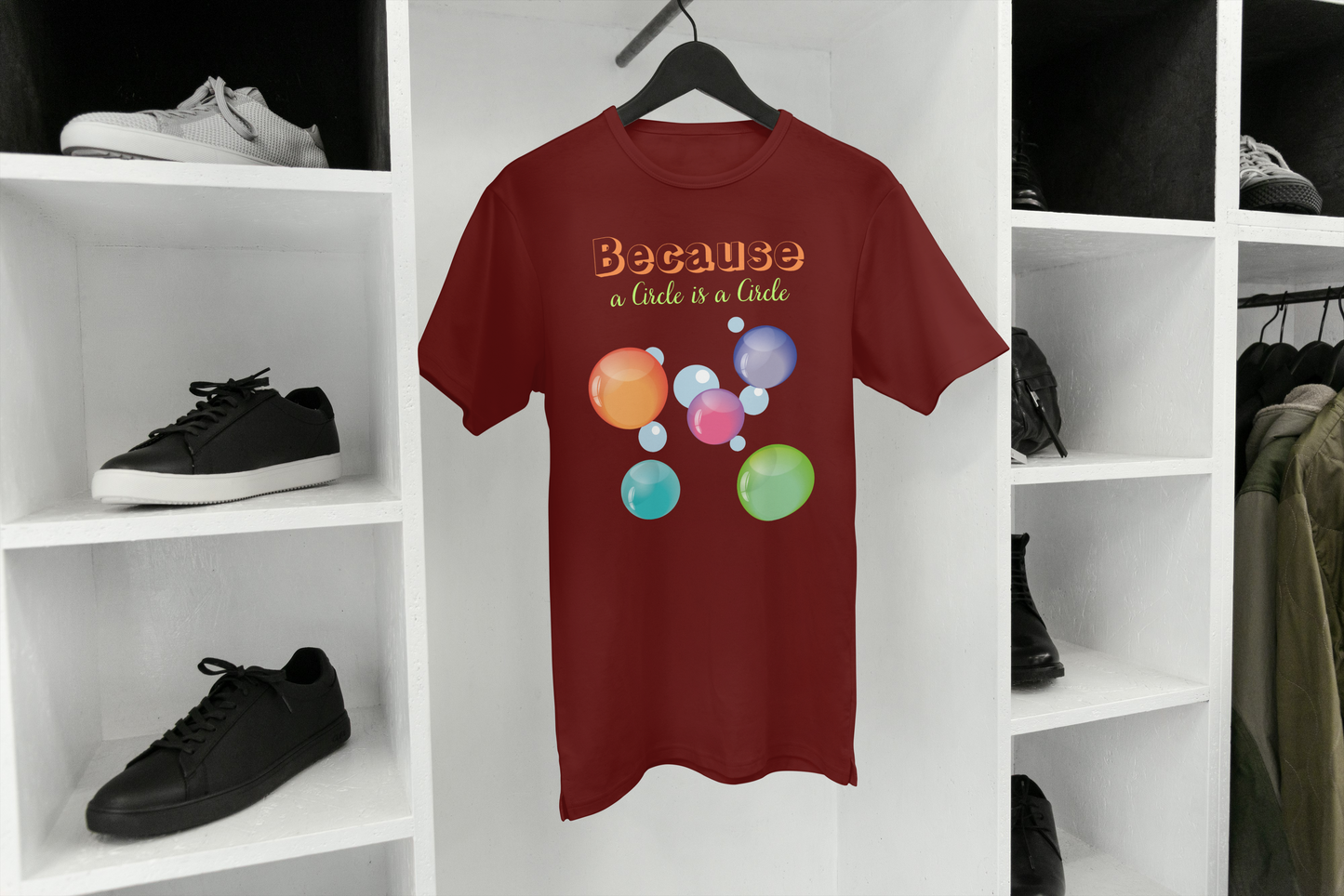 Colorful Bubbles, a Circle is a Circle T-shirt, Unisex
