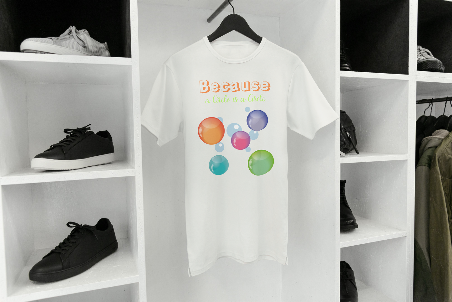 Colorful Bubbles, a Circle is a Circle T-shirt, Unisex
