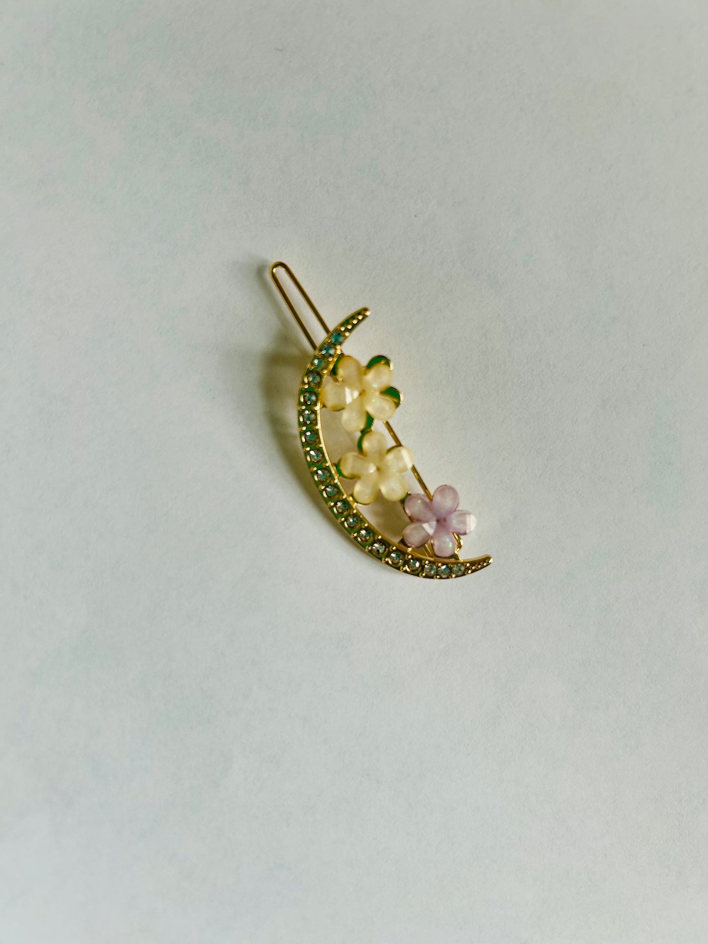 Pastel Flowers Hair Barrette