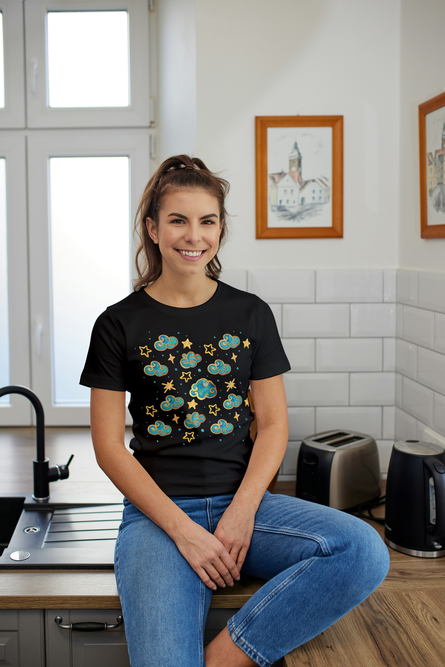 Night Sky T-shirt, Unisex