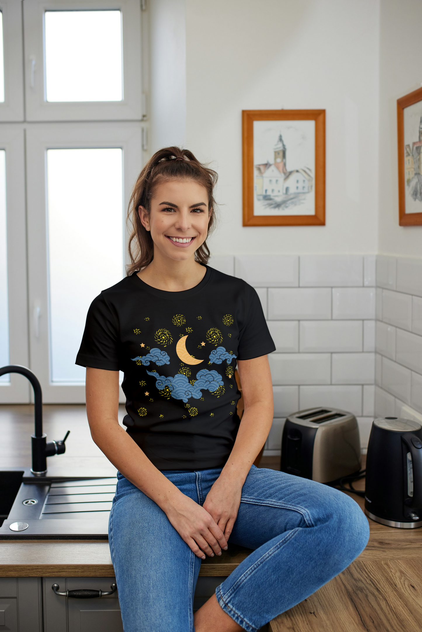 Starry Night T-shirt, Unisex