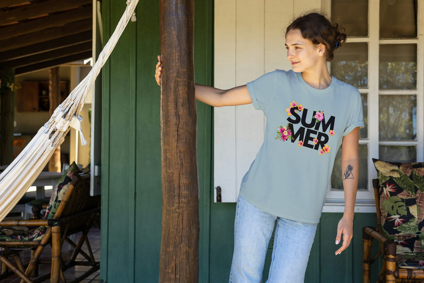Summer Flowers T-shirt, Women