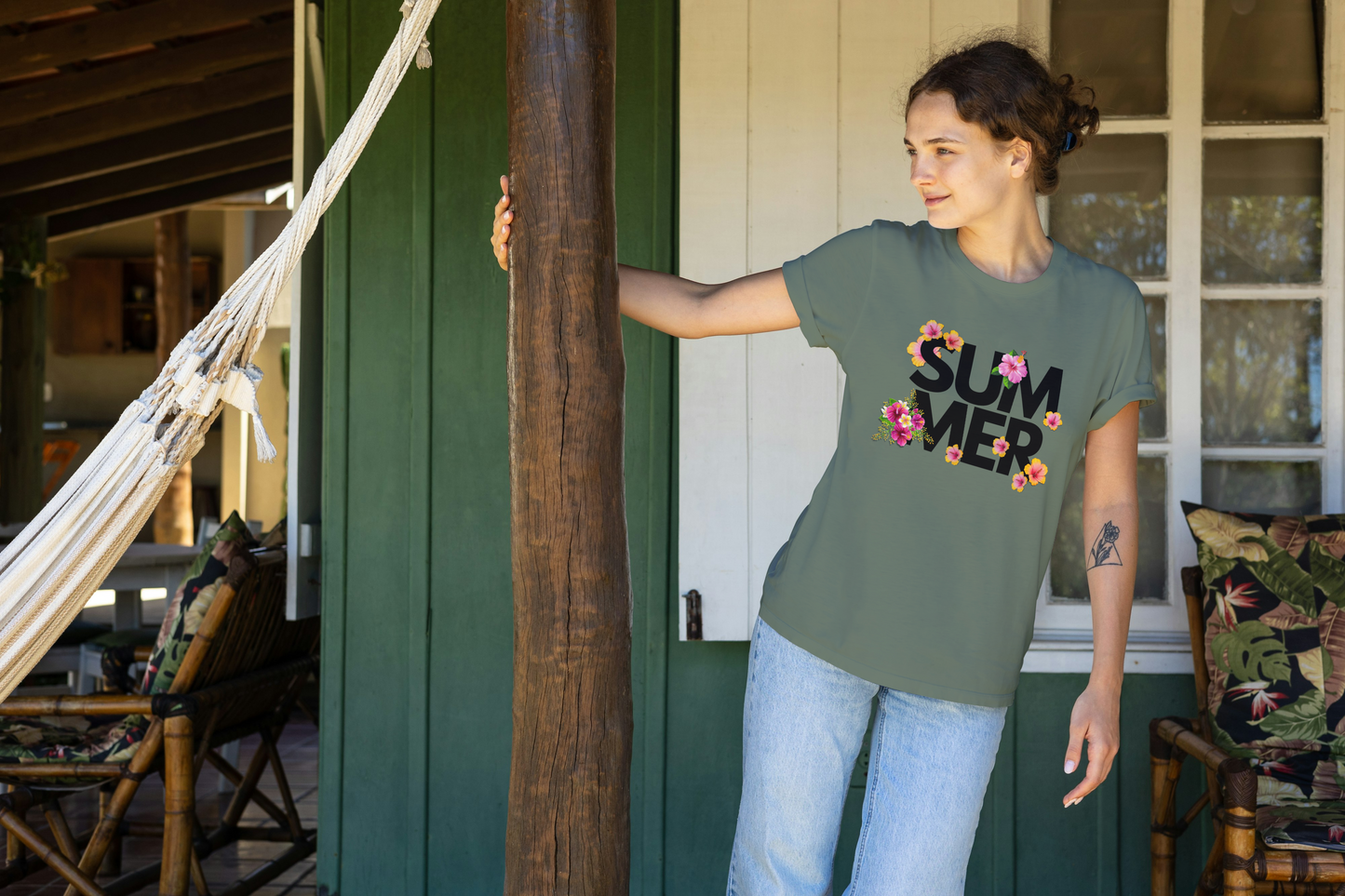 Summer Flowers T-shirt, Women