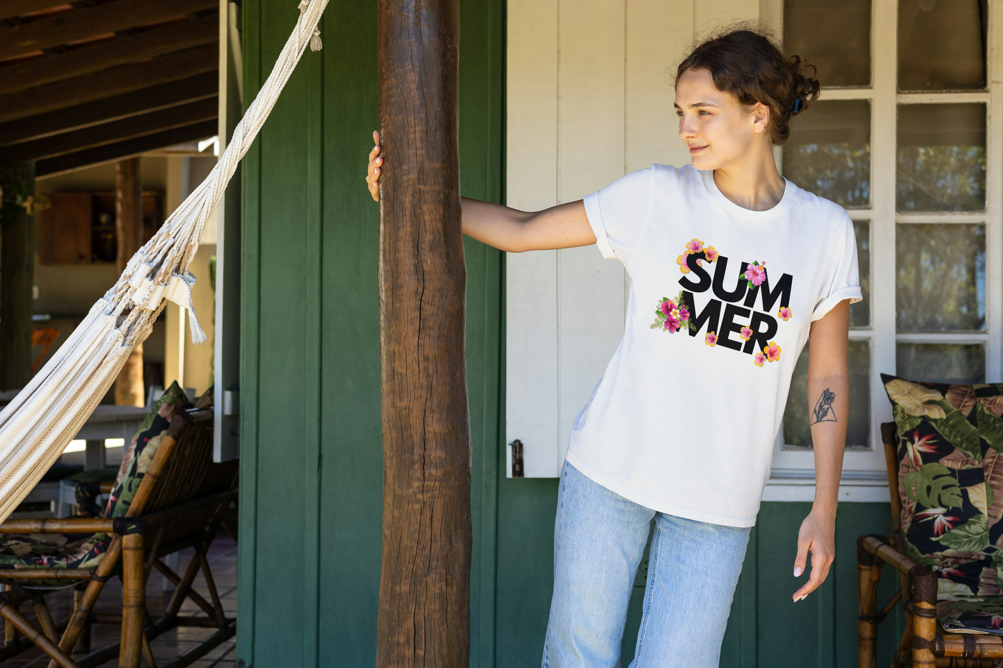 Summer Flowers T-shirt, Women