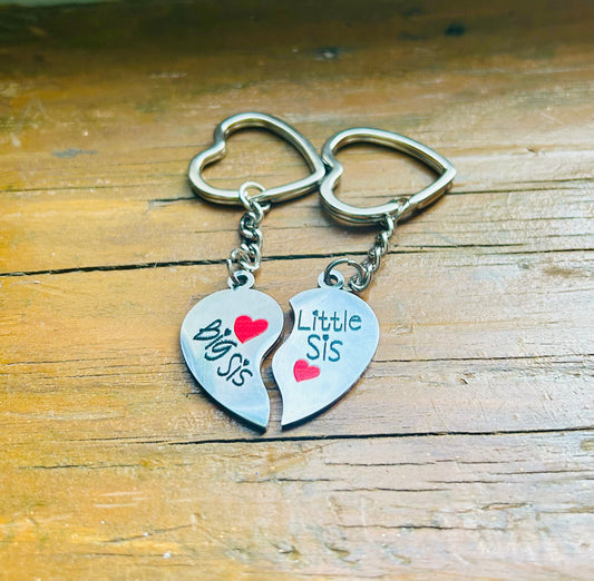 Big Sister Little Sister Keychain