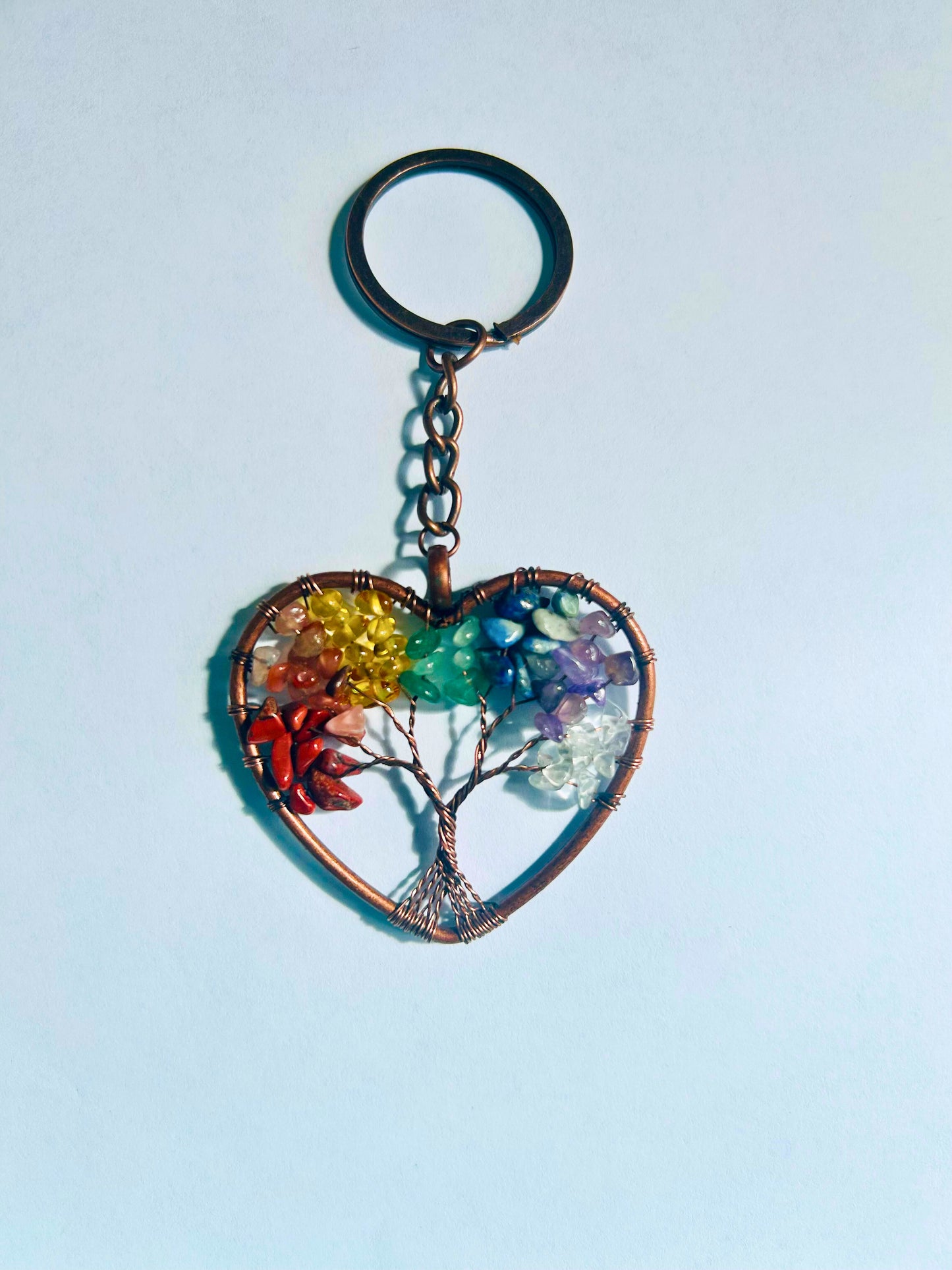 Tree of Life Colorful Keychain