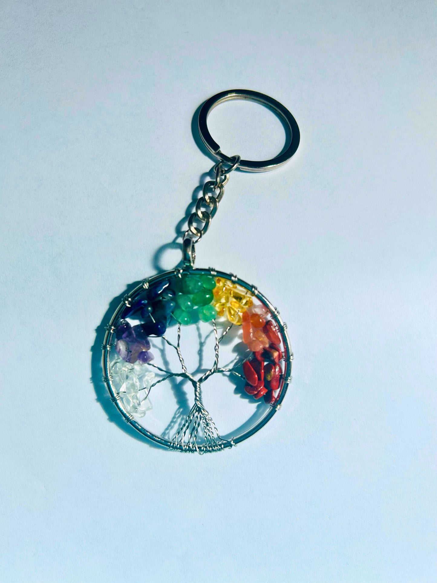 Tree of Life Colorful Keychain