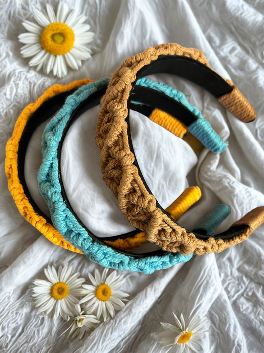 Vintage Cotton Knitted Rope Headband